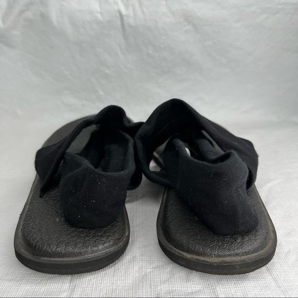 Sanuk Yoga Sling Black Sandals - Picture 5 of 9
